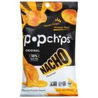 Popchips Popped Potato Snack, Original, Nacho Flavored, 5 Ounce