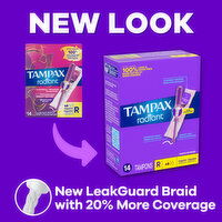 Tampax Radiant Tampax Radiant Tampons, with LeakGuard Braid, Super, 28 Count, 28 Each