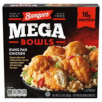Banquet Mega Bowls Mega Bowls Frozen Kung Pao Chicken, 13.5 Ounce