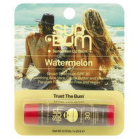 Sun Bum Sunscreen Lip Balm, Watermelon, Broad Spectrum SPF 30, 0.15 Ounce