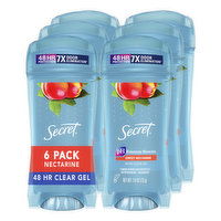 Secret Fresh Expressions Clear Gel Antiperspirant and Deodorant for Women, Sweet Nectarine Scent, Single Pack, 2.6 oz, 2.6 Ounce