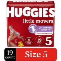 Huggies Little Movers Huggies Little Movers Baby Diapers, Size 5, 19 Ct, 19 Each
