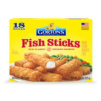 Gorton's Fish Sticks, Breaded, 18 Each