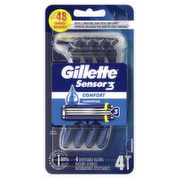 Gillette Sensor3 Men's Disposable Razor, 4 Razors, 4 Each