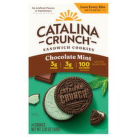 Catalina Crunch Chocolate Mint Sandwich Cookies, 14 Each