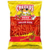 Chester's Corn Snacks, Fries, Flamin' Hot Flavored, Party Size, 8.625 Ounce