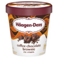 Haagen-Dazs Ice Cream, Coffee Chocolate Brownie, 14 fl Oz, 14 Fluid ounce