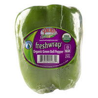 Pero Family Farms Freshwrap Bell Pepper, Organic, Green, 1 Each