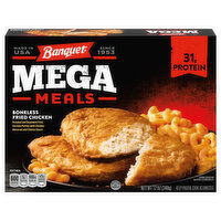 Banquet Mega Meals Mega Meals Boneless Fried Chicken Frozen Dinner, 12 Ounce
