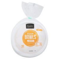 Essential Everyday Foam Bowls, Basic, 10 Each