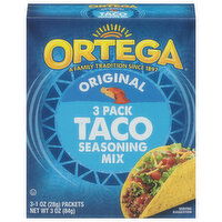 Ortega Seasoning Mix, Original, Taco, 3 Pack, 3 Each