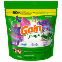 Gain Flings! 3 in 1 Pacs Capsules Moonlight Breeze Detergent, 31 Each