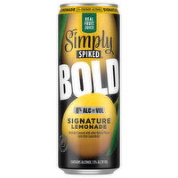 Simply Spiked Beer, Signature Lemonade, Bold, 24 Fluid ounce