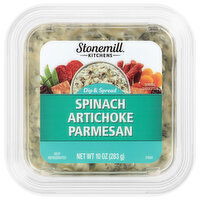 Stonemill Kitchens Dip & Spread, Spinach Artichoke Parmesan, 10 Ounce