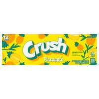 Crush Soda, Pineapple, 12 Pack, 12 Each