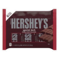 Hershey's Chocolate, Special Dark, Mildly Sweet, Full Size, 6 Each