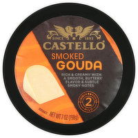 Castello Cheese, Gouda, Smoked, Mild, 7 Ounce