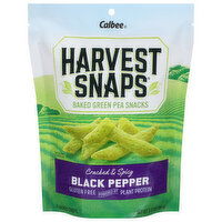 Harvest Snaps Green Pea Snacks, Baked, Black Pepper, 3.3 Ounce