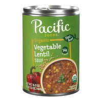 Pacific Foods Organic Vegetable Lentil Soup, 16.3 Ounce