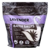 Soothing Touch Herbal Therapy Bath Salts, Calming, Lavender, 32 Ounce