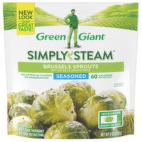 Green Giant Simply Steam Seasoned Brussels Sprouts with Sea Salt & Cracked Pepper, 9 Ounce