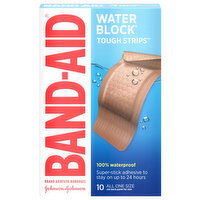 Band-Aid Water Block All One Size Adhesive Bandages, 10 Each