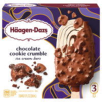 Haagen-Dazs Ice Cream Bars, Chocolate Cookie Crumble, 3 Each