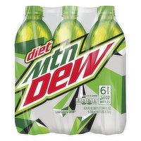 Mtn Dew Soda, Diet, 24 fl oz, 6 Pack, 144 Fluid ounce