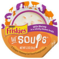 Friskies Lil' Soups Cat Food, with Shrimp, 1.2 Ounce