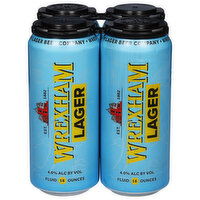 Wrexham Lager Beer, 4 Each