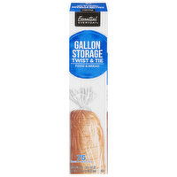 Essential Everyday Gallon Twist & Tie Food & Bread Storage Bags, 75 Each