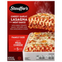 Stouffer's Lasagna, with Meat Sauce, Cheesy Garlic, Family Size, 35 Ounce