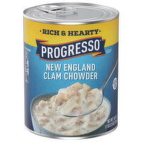 Progresso Rich & Hearty Soup, New England Clam Chowder, 18.5 Ounce