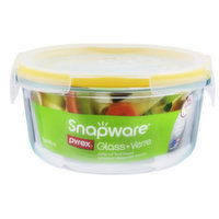 Pyrex Snapware Total Solution Glass Medium Round Container, 4 Each