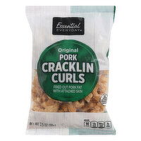 Essential Everyday Pork Cracklin Curls, Original, 3.5 Ounce