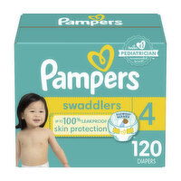 Pampers Swaddlers Swaddlers Diaper Size 4, 120 Each