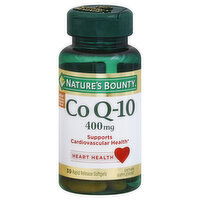 Nature's Bounty Co Q-10, 400 mg, Rapid Release Softgels, 39 Each