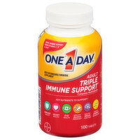 One A Day Complete Multivitamin, Triple Immune Support, Adult, Tablets, 100 Each