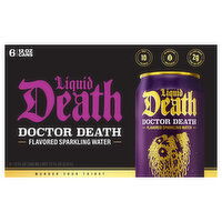 Liquid Death Flavored Sparkling Water, Doctor Death, 6 Each