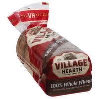 Village Hearth Bread, 100% Whole Wheat, 20 Ounce