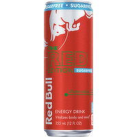 Red Bull Red Edition Sugar Free Energy Drink, Watermelon, 114mg Caffeine, 12 Fluid ounce