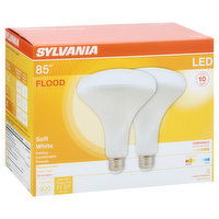 Sylvania Light Bulbs, LED, Flood, Soft White, 13 Watts, 2 Each