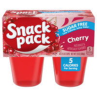 Snack Pack Sugar Free Cherry Flavored Juicy Gels, 4 Each