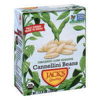 Jacks Quality Cannellini Beans, Organic, Low Sodium, 13.4 Ounce