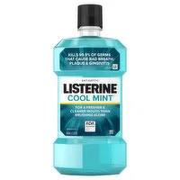 Listerine Mouthwash, Antiseptic, Cool Mint, 1.05 Pint