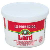 La Preferida Lard, 40 Ounce