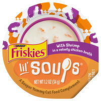 Friskies Lil' Soups With Shrimp Cat Food Complement, 1.2 Ounce