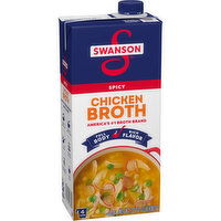 Swanson® 100% Natural Spicy Chicken Broth, 32 Ounce