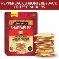 SARGENTO Sargento® Shareables Pepper Jack & Monterey Jack Sliced Cheese with Ritz® Original Crackers, 6 oz., 6 Ounce