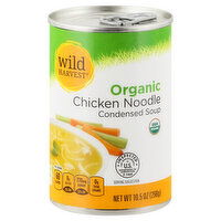 Wild Harvest Condensed Soup, Organic, Chicken Noodle, 10.5 Ounce